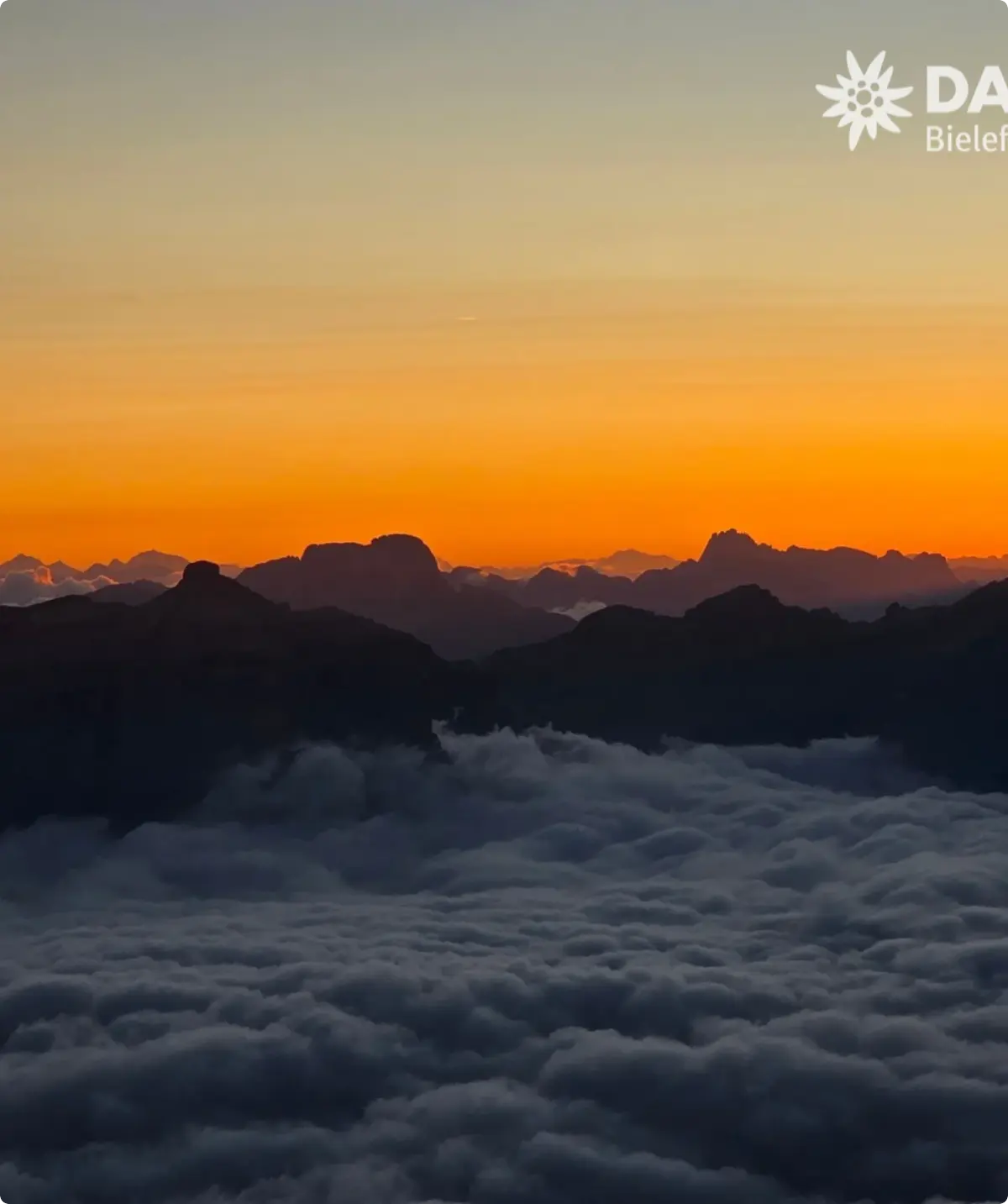 Alpenfoto mit Sonne | © DAV Bielefeld