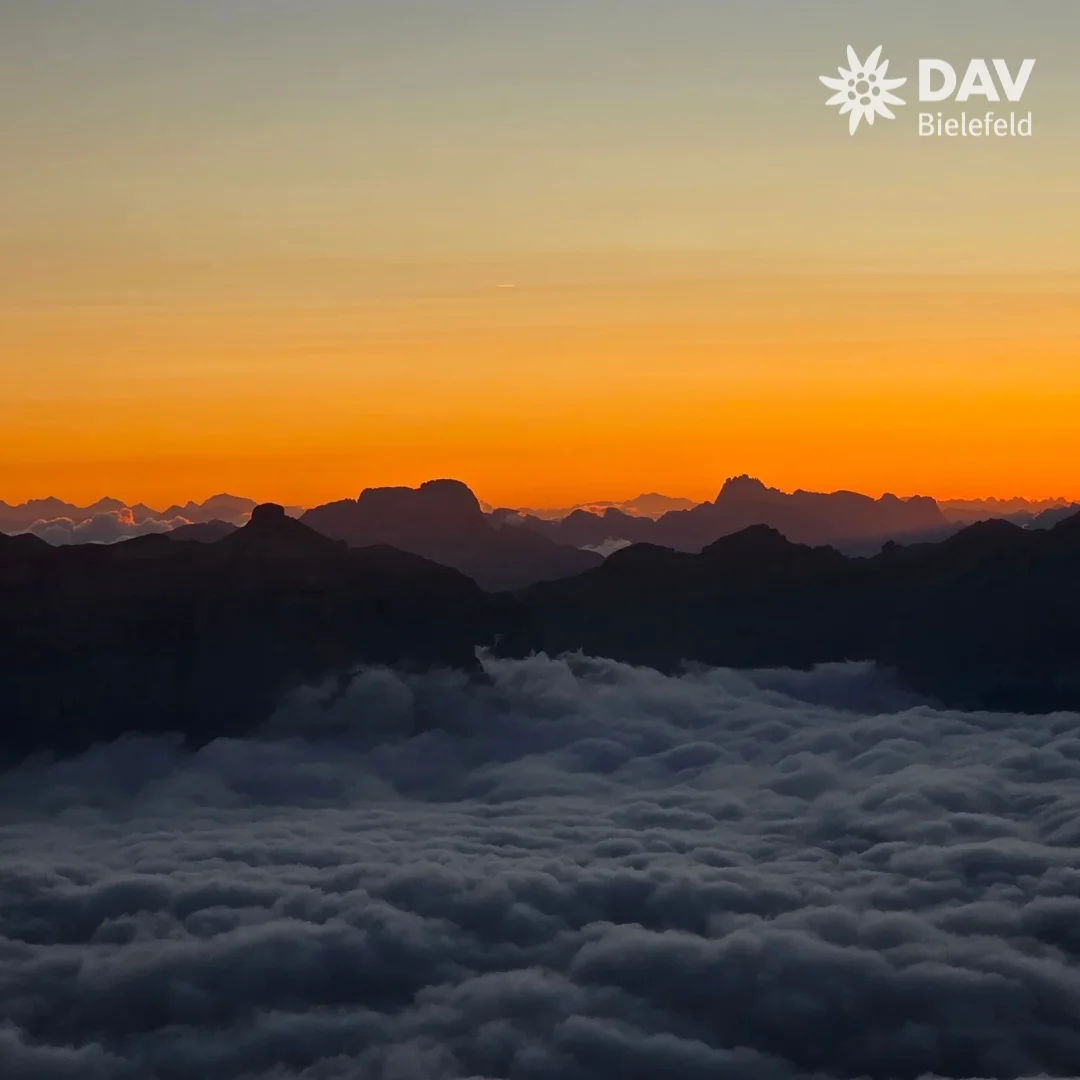 Alpenfoto mit Sonne | © DAV Bielefeld