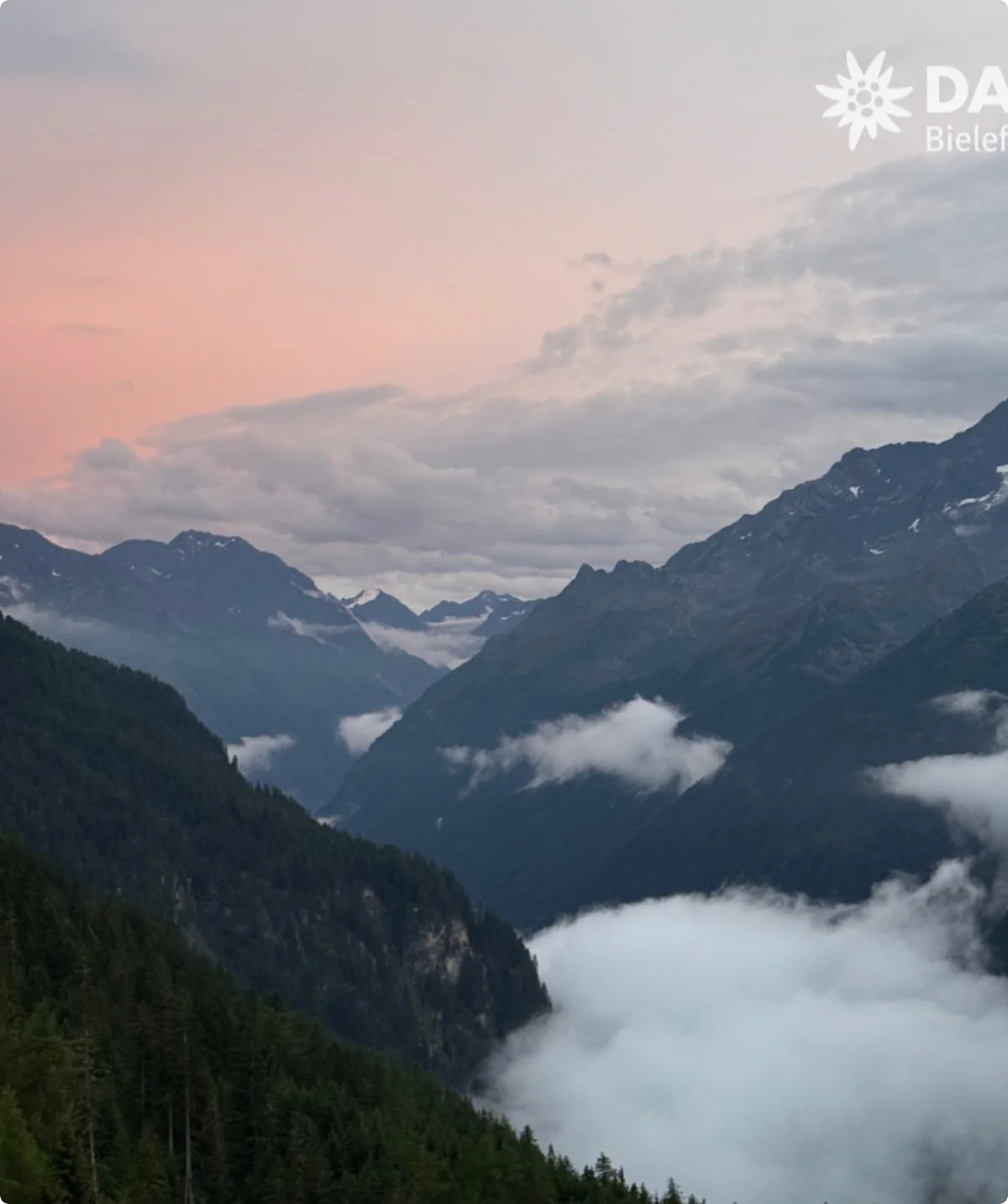 Die Alpen bei Sonnenaufgang | © Dav Bielefeld