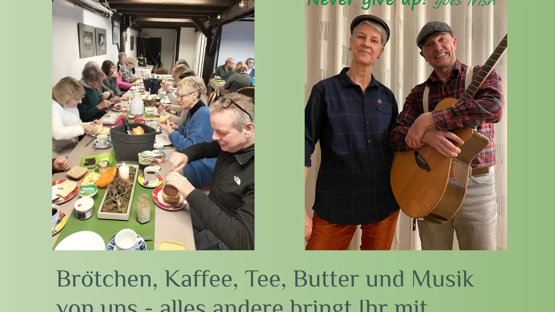 Plakat zum Kulturfrühstück Bünde mit Fotos | © DAV Belefeld