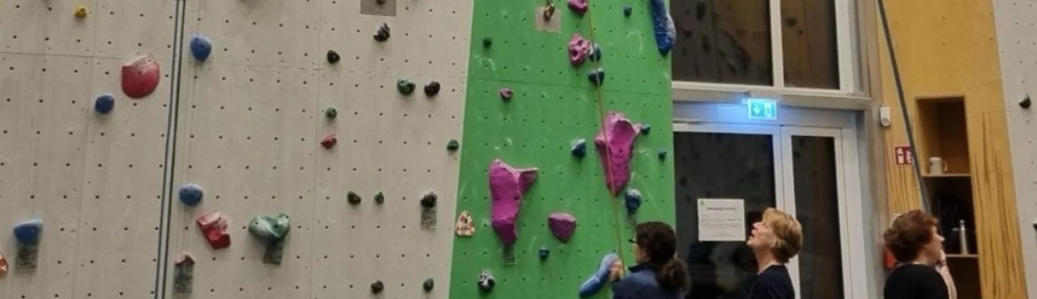 Ladies Gruppe im Alpinzentrum am klettern | © DAV Bielefeld