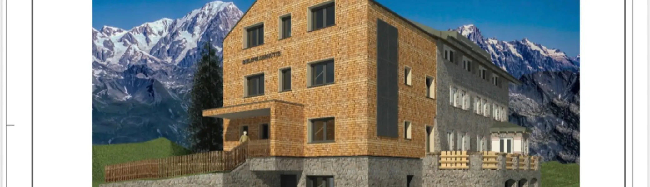 Entwurfsmodell der neuen Bielefelder Hütte | © DAV Bielefeld