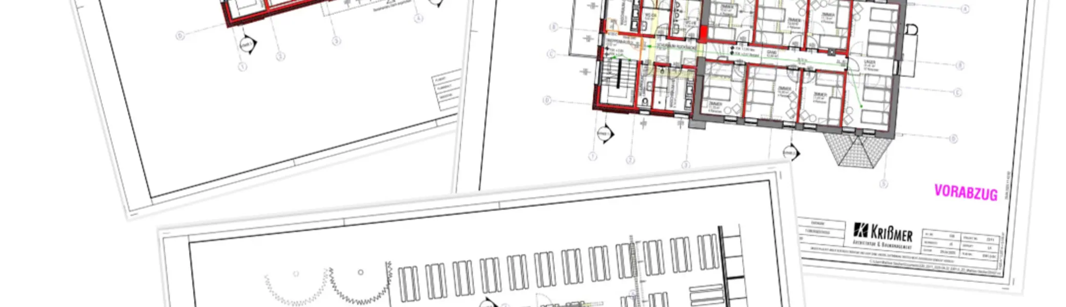 technische Zeichnung der neuen Bielefelder Hütte | © DAV Bielefeld