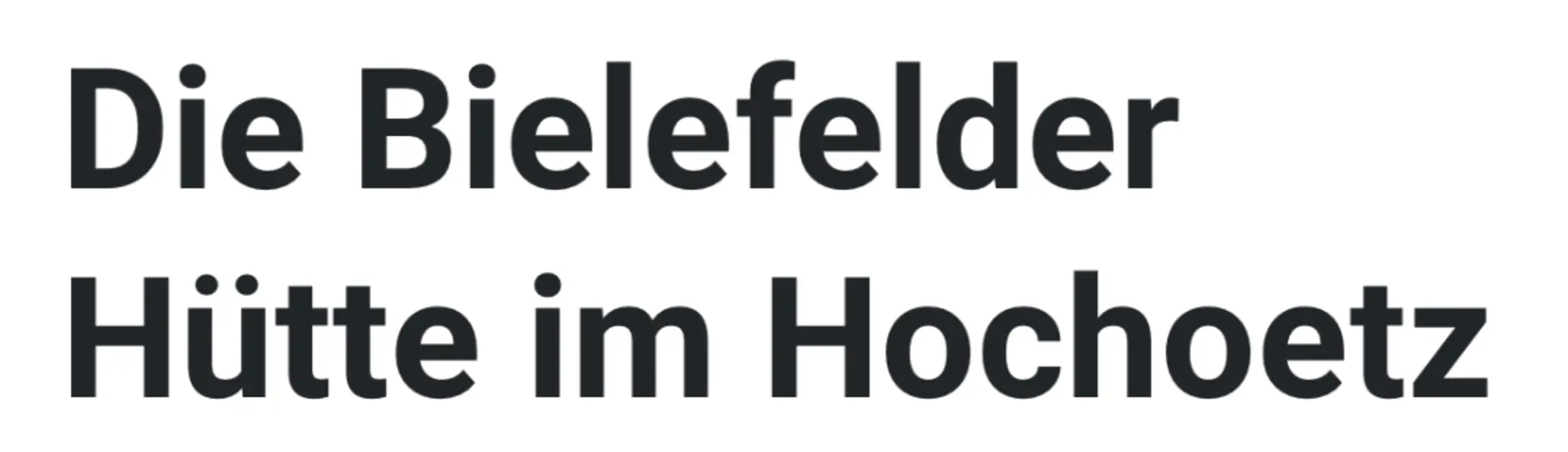 Foto der neuen Website | © DAV Bielefeld