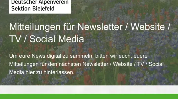 Überschrift des neuen Newsletter News Formulars | © Nicole Laska