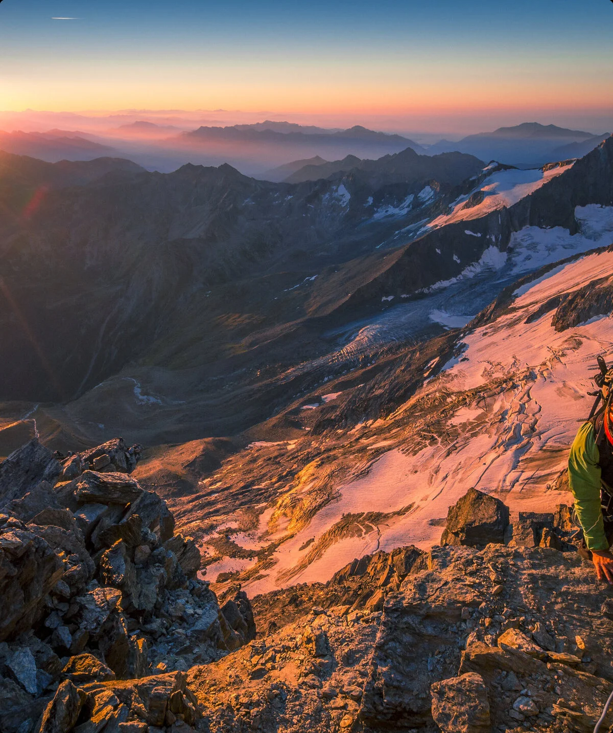 Berggipfel im Sonnenuntergang | © DAV/Silvan Metz
