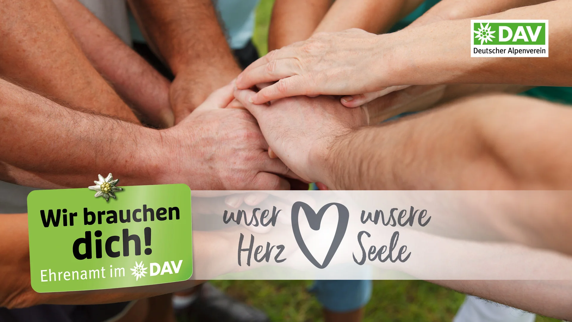 Kampagnenmotiv: Ehrenamtliche Unterstützung beim DAV - Imagefoto | © DAV