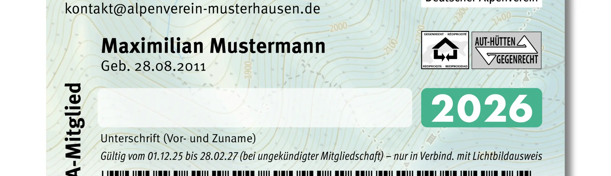 Der DAV Mitgliedsausweis | © DAV