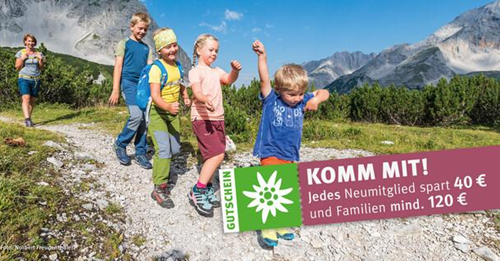 Artikelbild zu Artikel Jetzt DAV-Mitglied werden und bares Geld sparen!